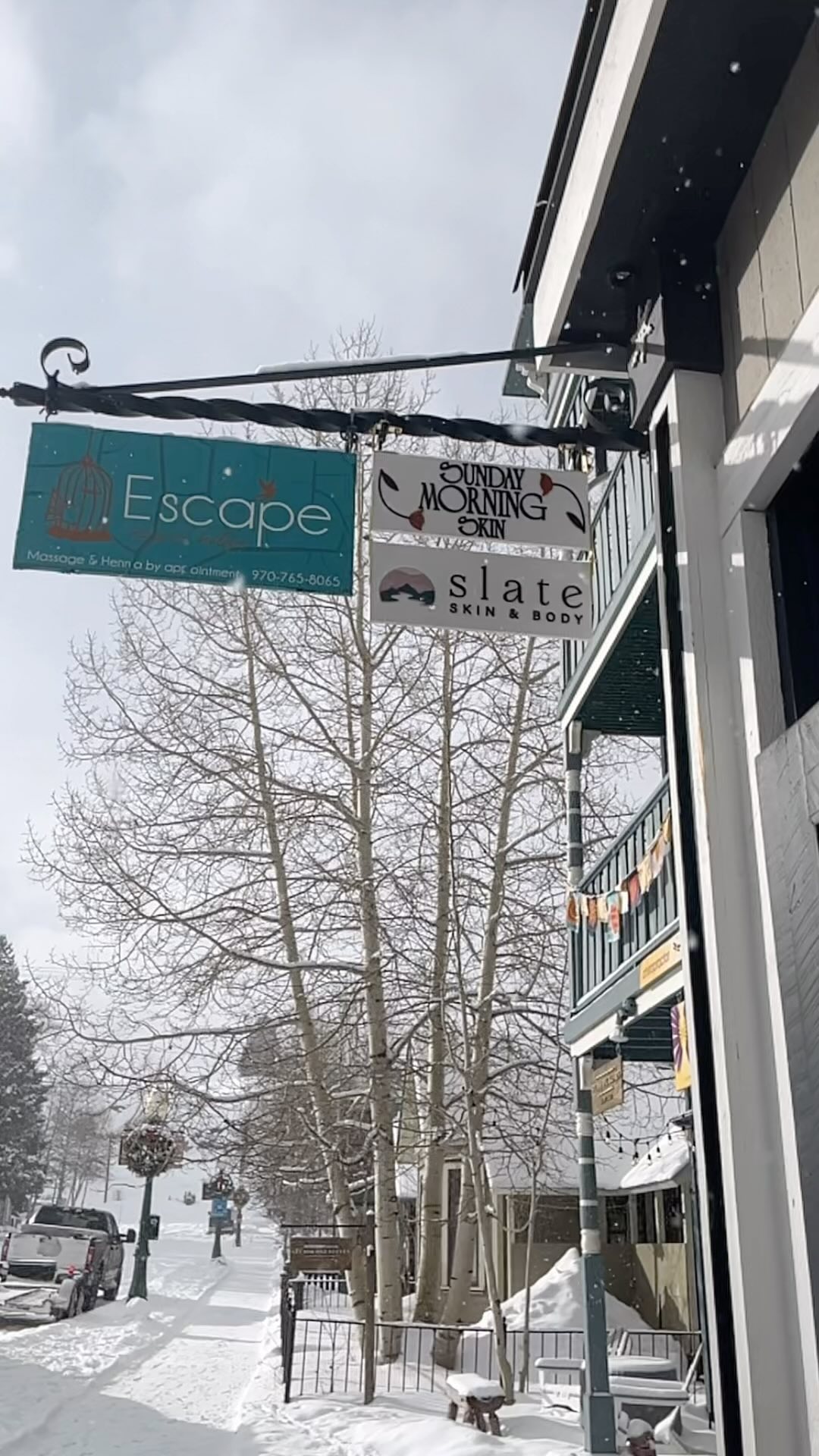 Sunday Morning Skin studio exterior in Crested Butte